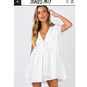 Princess Polly MARITIMO MINI DRESS WHITE
